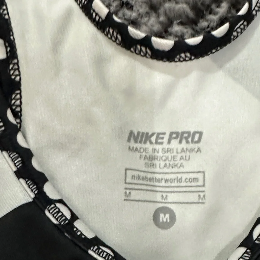 Nike Women's Diagonal Striped Tank Top with Yellow Swoosh - Picture 2 of 8